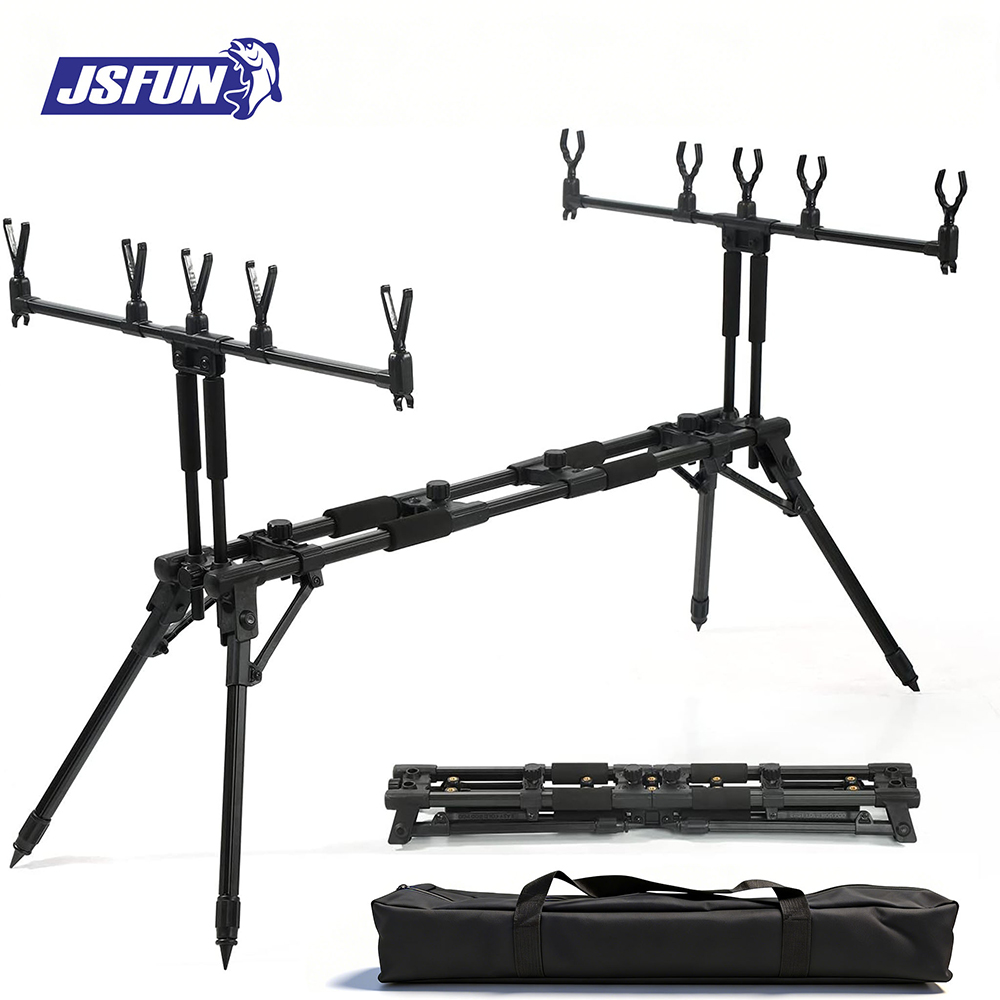 Fishing Rod Pod - JSFUN Ayarlanabilir 5 Çubuklu Olta Standı