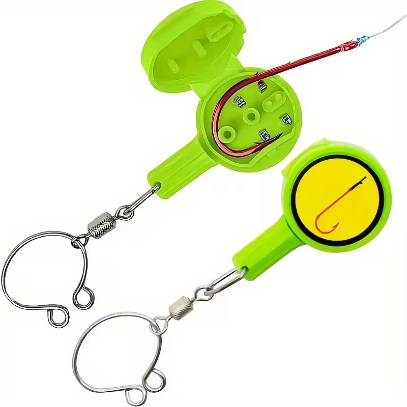 Ice Fishing Tip Up - 2 adet Balıkçılık Aletleri: Düğümleme Aleti,