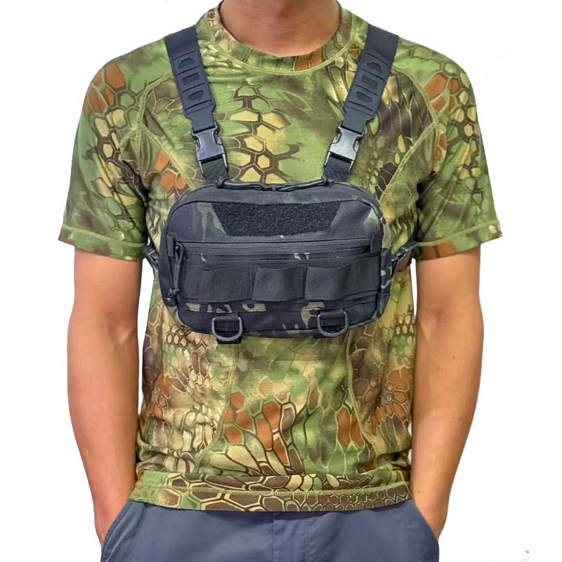 Fishing Equipment Essentials - Erkek Taktik Göğüs Çantası, Çok Fonksiyonlu