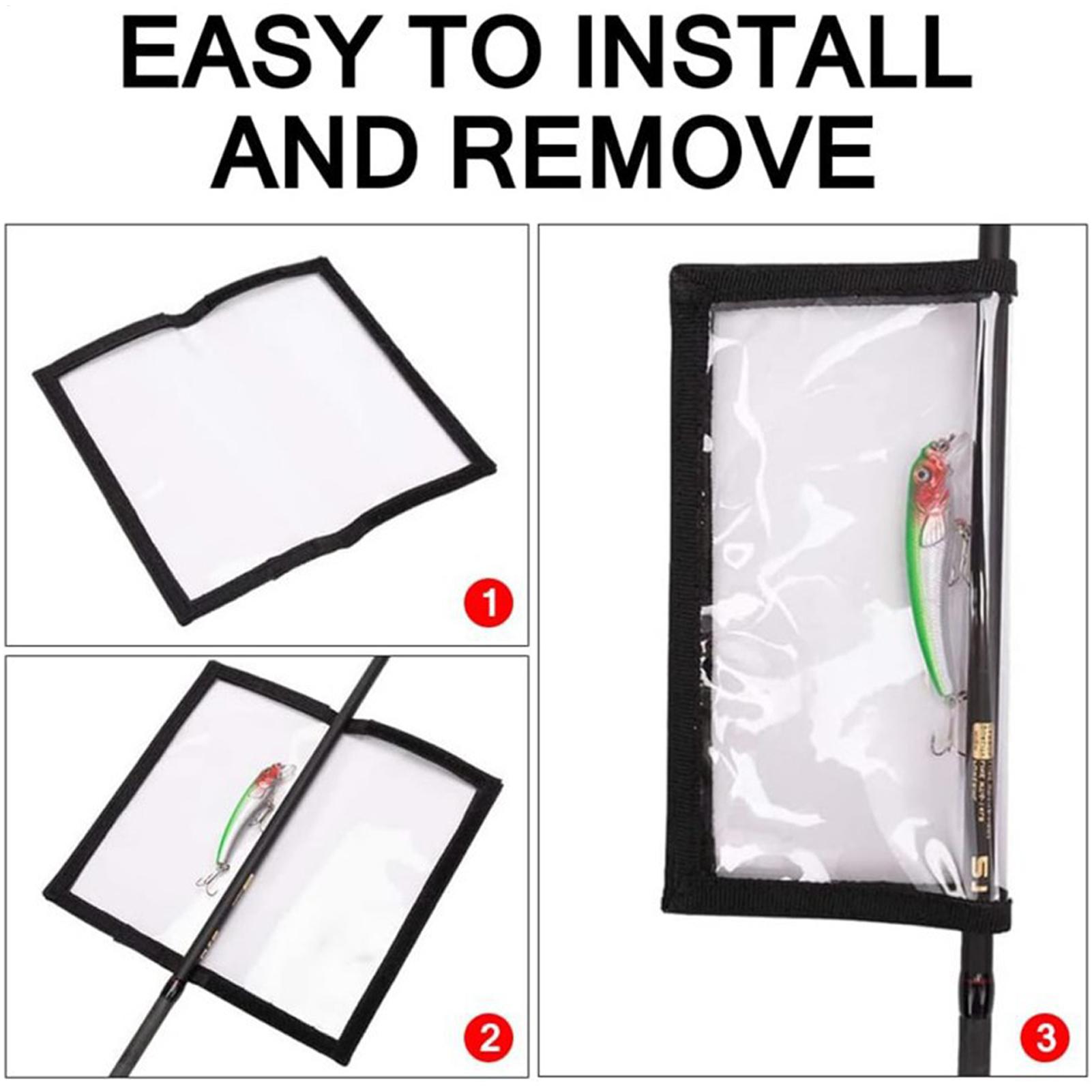 Ice Fishing Tip Up - Şeffaf PVC balık yemi kılıfı, balık